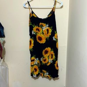 Beautiful summer sunflower dress